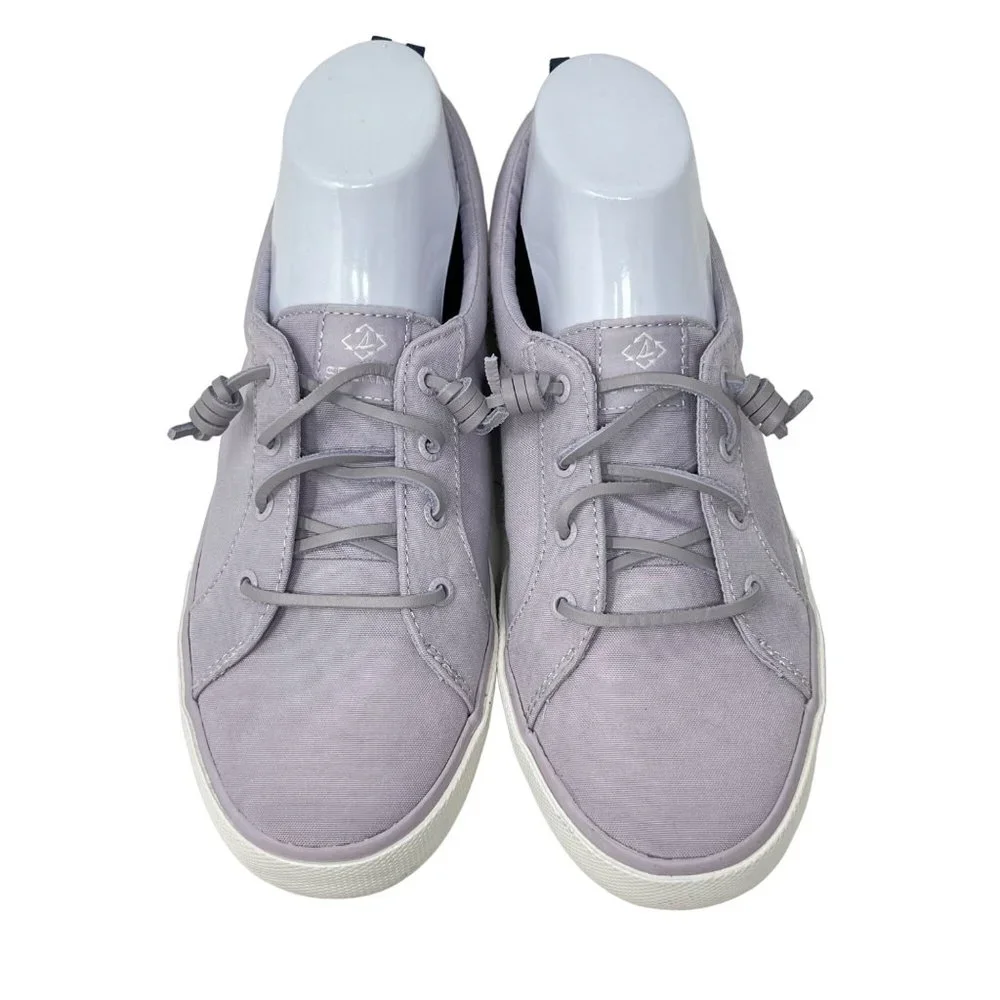 Sperry Womens‎ Pier Wave Purple Lilac Canvas Lace Up Sneaker STS87255 Size 10